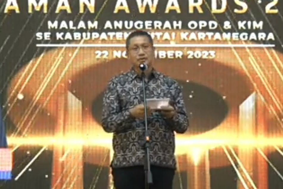 Diskominfo Kukar Gelar Malam Puncak Digital Idaman Award ( DIA ) 2023