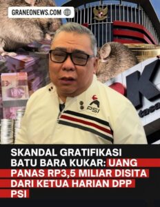 Uang Rp3,5 Miliar Disita dari Kediaman  Ketua Harian PSI tapi Tak Ditangkap, Publik Tanya: Apakah Orang Dekat Jokowi Istimewa di Mata Hukum?