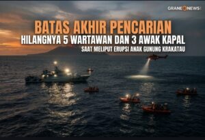 Hari Terakhir Pencarian 5 Wartawan dan 3 Kru Kapal Hilang di Anak Krakatau: SAR Kerahkan 22 Kapal Sisir Selat Sunda hingga Bengkulu, Hasil Masih Nihil